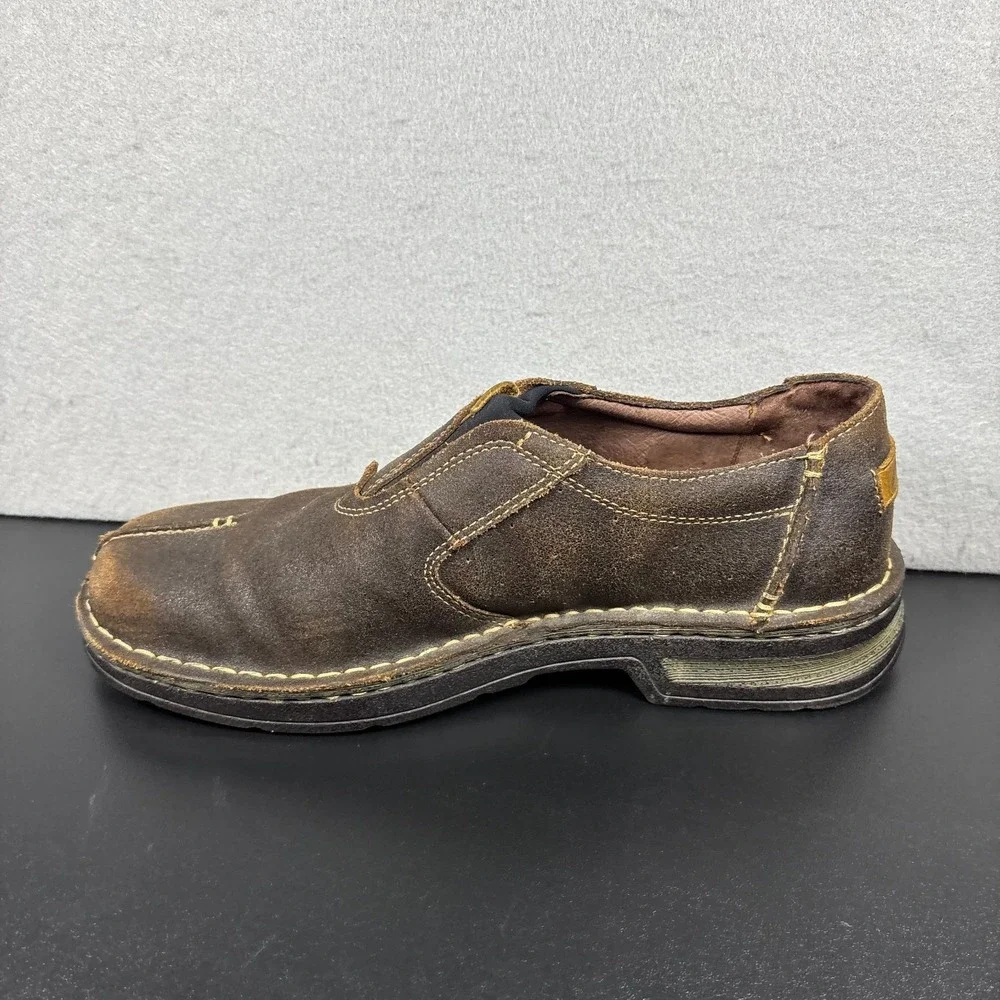 Clarks Garnett 35143 Brown‎ Loafer Shoes Leather Sneakers Size 10M Slip On